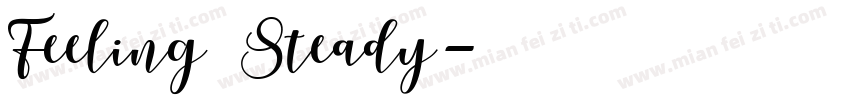 Feeling Steady字体转换